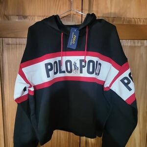 Polo Ralph Lauren Black and Red Hoodie